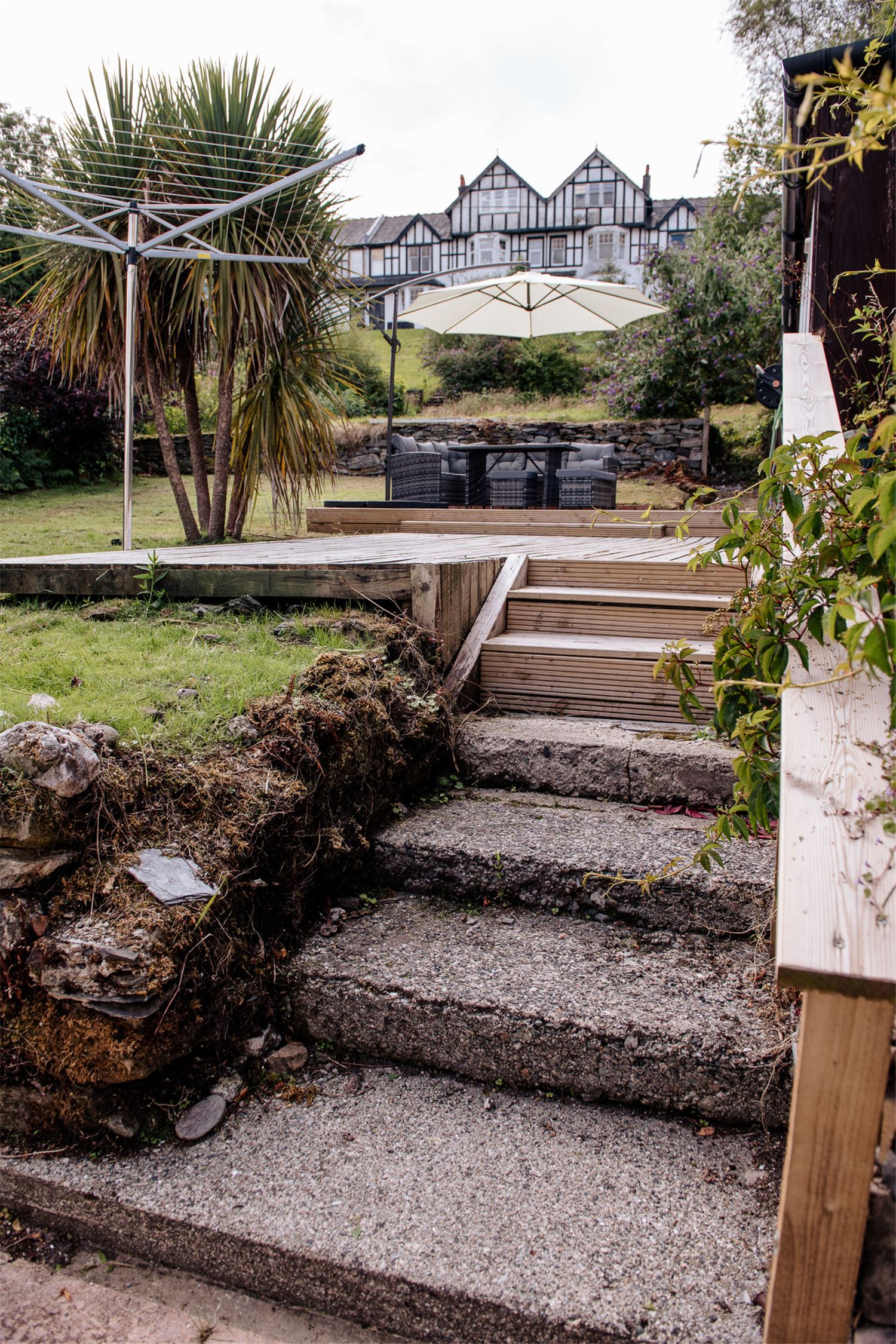 view of the garden rothesay accommodation