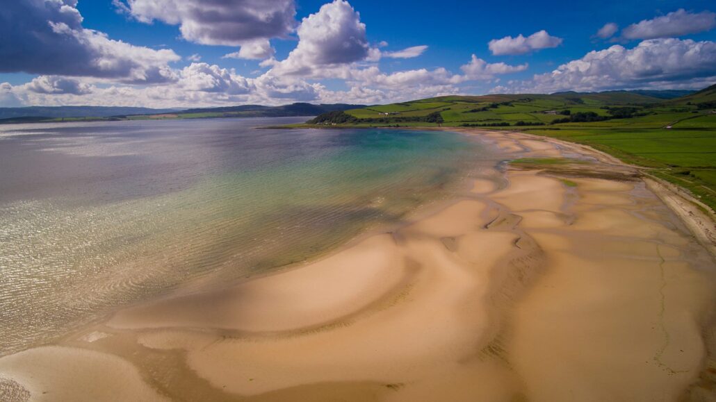 ettrick bay aerial view isle of bute